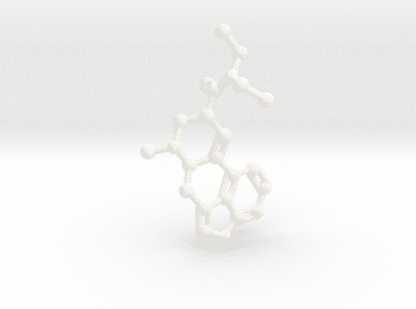LSD Molecule White Plastic