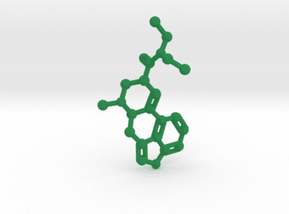 LSD Molecule Green Plastic