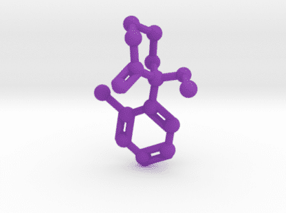 Ketamine Molecule Purple Plastic