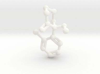 Ketamine Molecule White Plastic