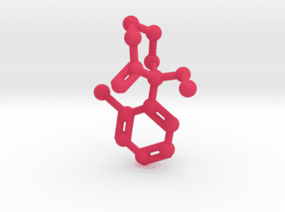 Ketamine Molecule Pink Plastic