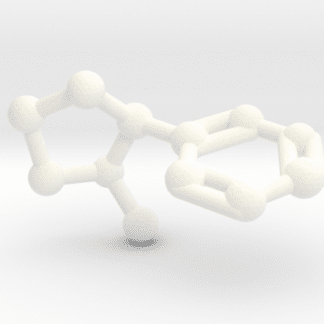 Nicotine Molecule White Plastic