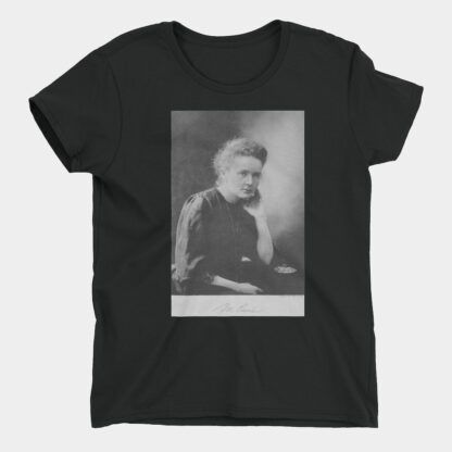 Marie Curie T-Shirt Black Ladies