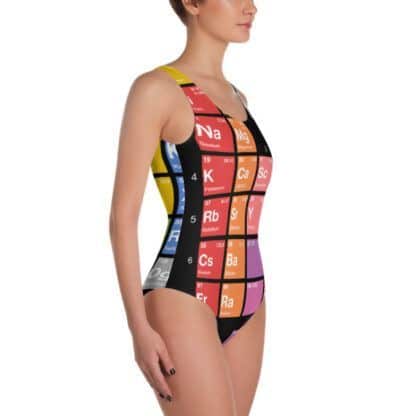 Periodic table of elements swimsuit right