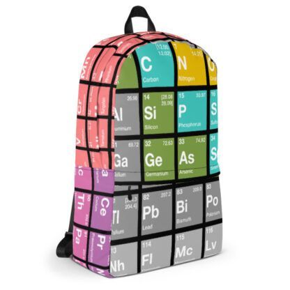Periodic Table of Elements Backpack Side