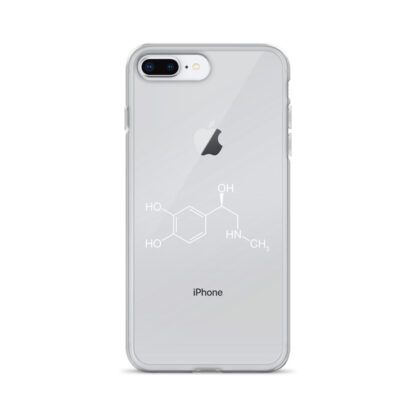 Adrenaline molecule iPhone case white