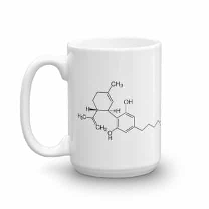 CBD molecule mug side