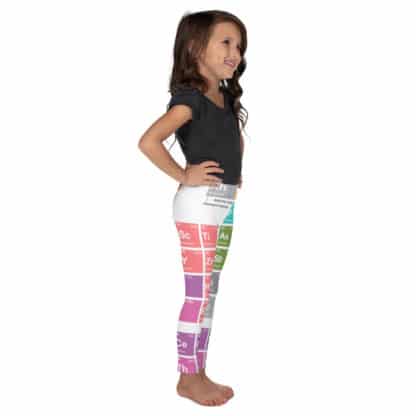 Periodic table leggings kids white