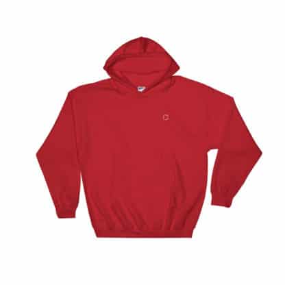 Benzene Hoodie Embroidered Red