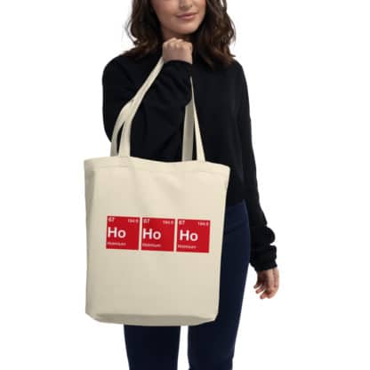 Ho-Ho-Ho organic tote bag model