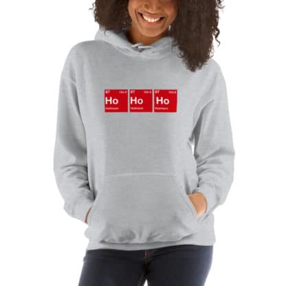 Ho Ho Ho hoodie grey