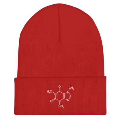 Caffeine Molecule Cuffed Beanie - Image 4