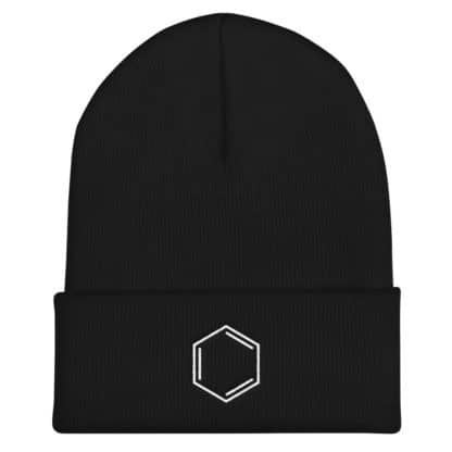 Benzene Molecule Cuffed Beanie