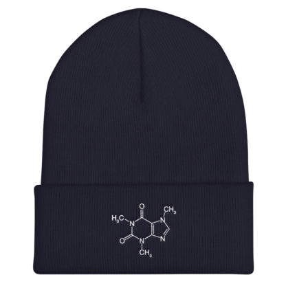 Caffeine Molecule Cuffed Beanie - Image 2