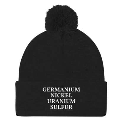 GENIUS Elements pom pom cap black