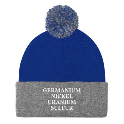 GENIUS Elements pom pom beanie blue