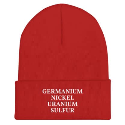 GENIUS elements beanie red