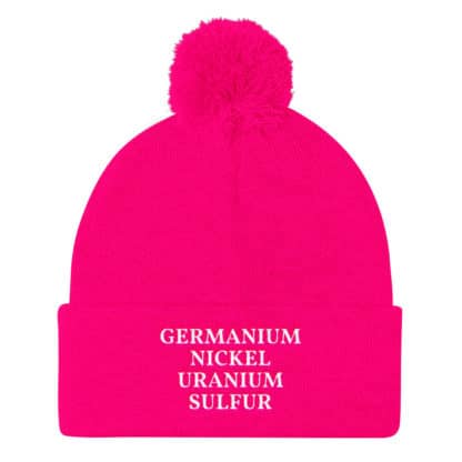 GENIUS Elements pom pom beanie pink