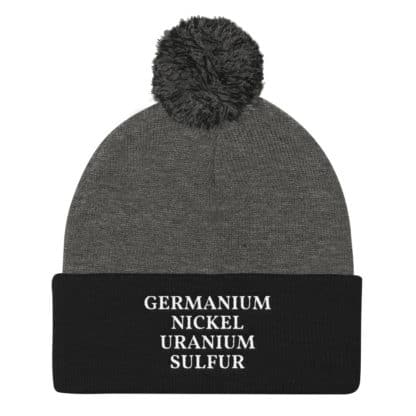 GENIUS Elements pom pom cap grey