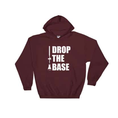 Drop the base hoodie maroon