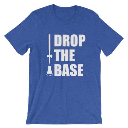 Drop the base t-shirt heather blue
