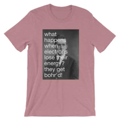 Bohr'd Electrons T-Shirt mauve