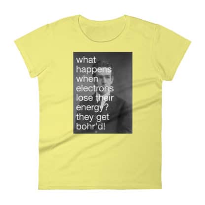 Bohr'd Electrons T-Shirt yellow