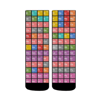 Periodic Table of Elements Crew Socks