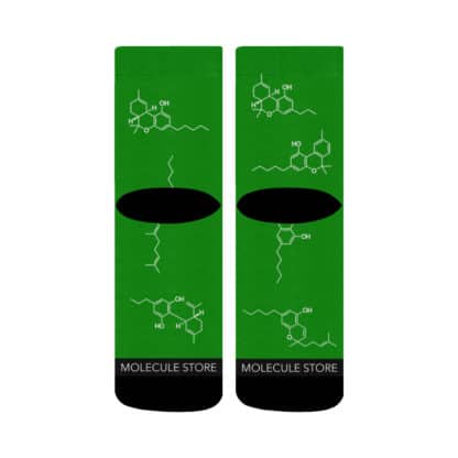 Cannabinoids Crew Socks back