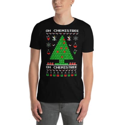 Chemistry chemical ugly Christmas t-shirt