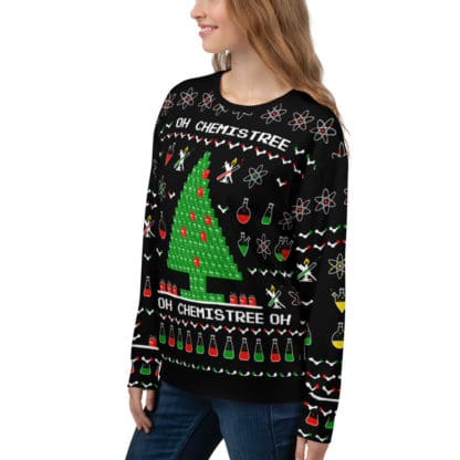 Chemistree ugly sweater girl side