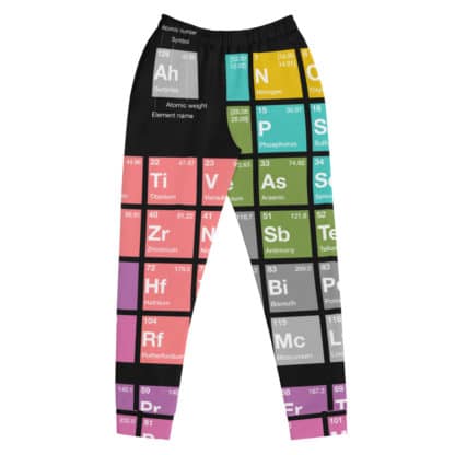 Periodic Table sweatpants women flat front