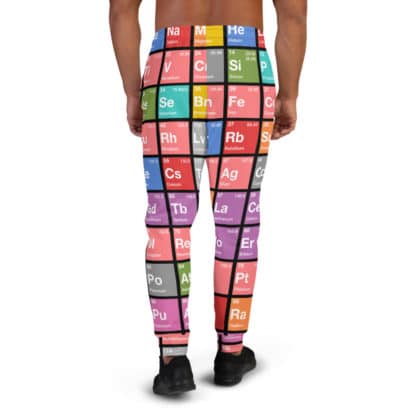 Periodic table sweatpants check men color back
