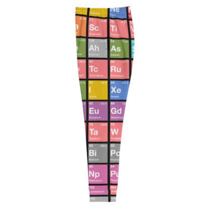 Periodic table sweatpants check women color left flat