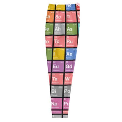 Periodic table sweatpants check men color left flat