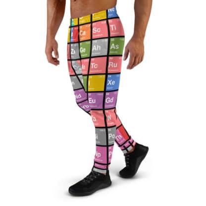 Periodic table sweatpants check men color left