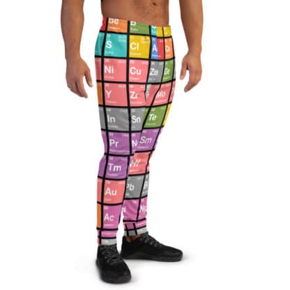 Periodic table sweatpants check men color right