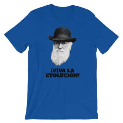 Darwin Viva la Evolution / Evolucion t-shirt blue