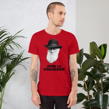 Darwin Viva la Evolution / Evolucion t-shirt red model