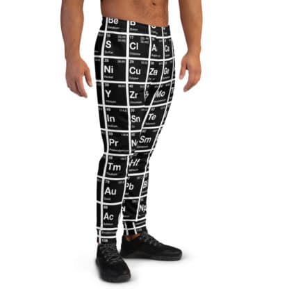 Periodic Table sweatpants squares men left black