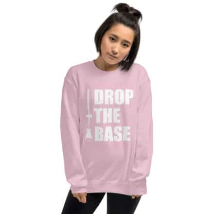 Drop the base sweatshirt light pink model