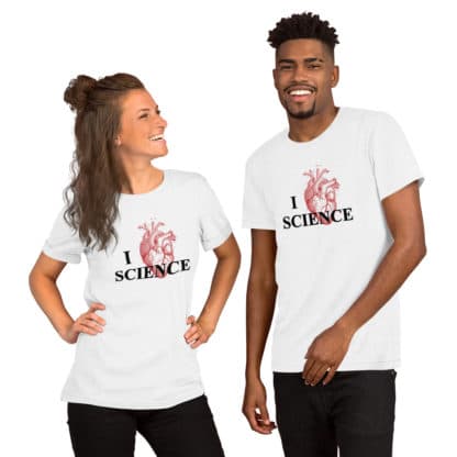 I heart Science t-shirt models