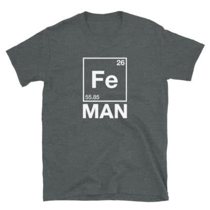 Iron (Fe) Man T-Shirt grey