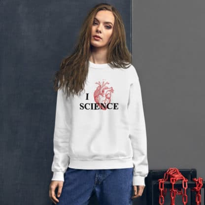 I heart Science sweater real heart