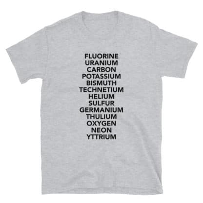 FBGM Elements Science Joke t-shirt grey