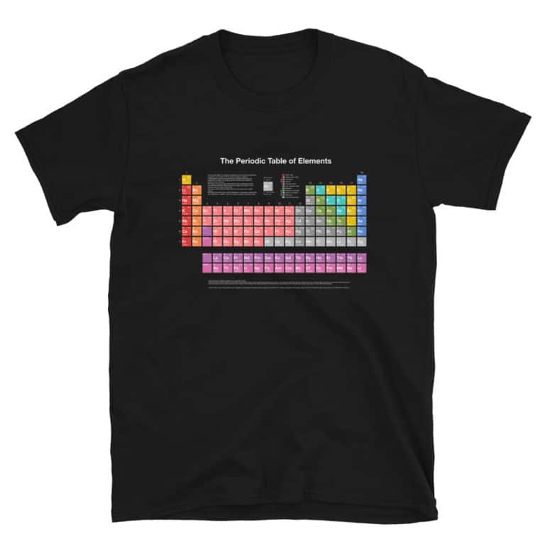 Periodic Table Of Elements T Shirt Unisex Molecule Store