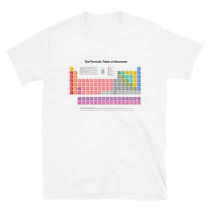 Periodic table of elements t-shirt white