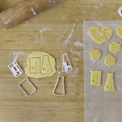 Beaker + Erlenmeyer Flask Cookie Cutters