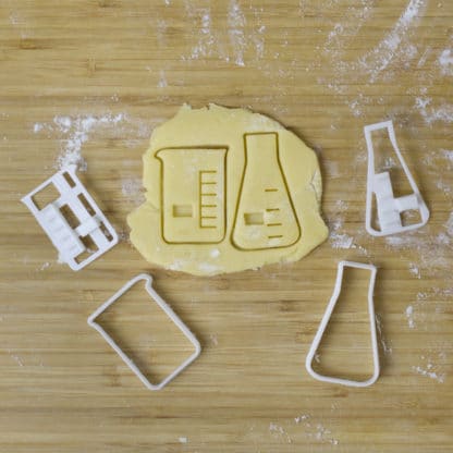 Beaker + Erlenmeyer Flask Cookie Cutters