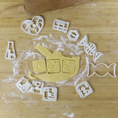 NErDy Science Cookie Cutters